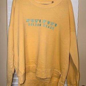 Yellow Holden Beach Graphic Sweatshirt
